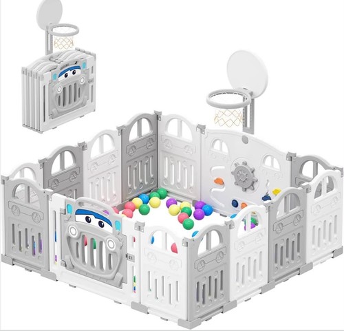Foldable baby playpen with - foldable,